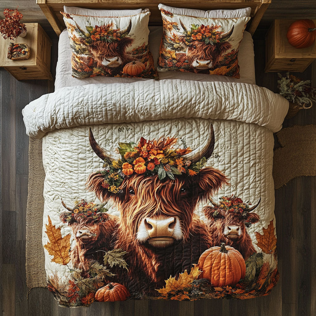 Highland Cow Moo WU1302022CL Duvet Cover Set