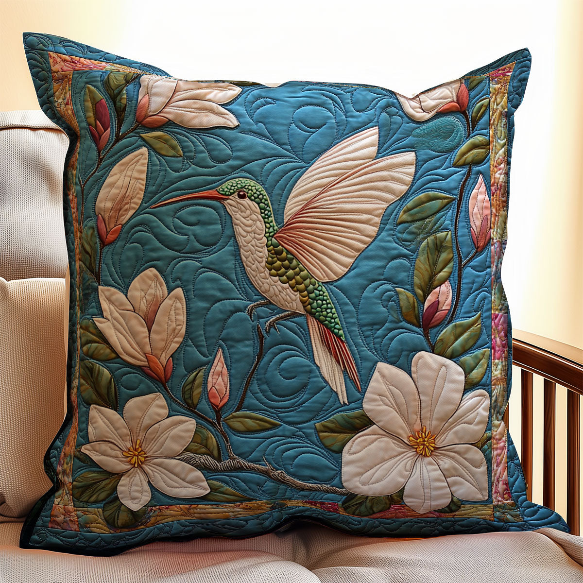 Hummingbird Magnolia WX2203070CL Quilt Pillow Case
