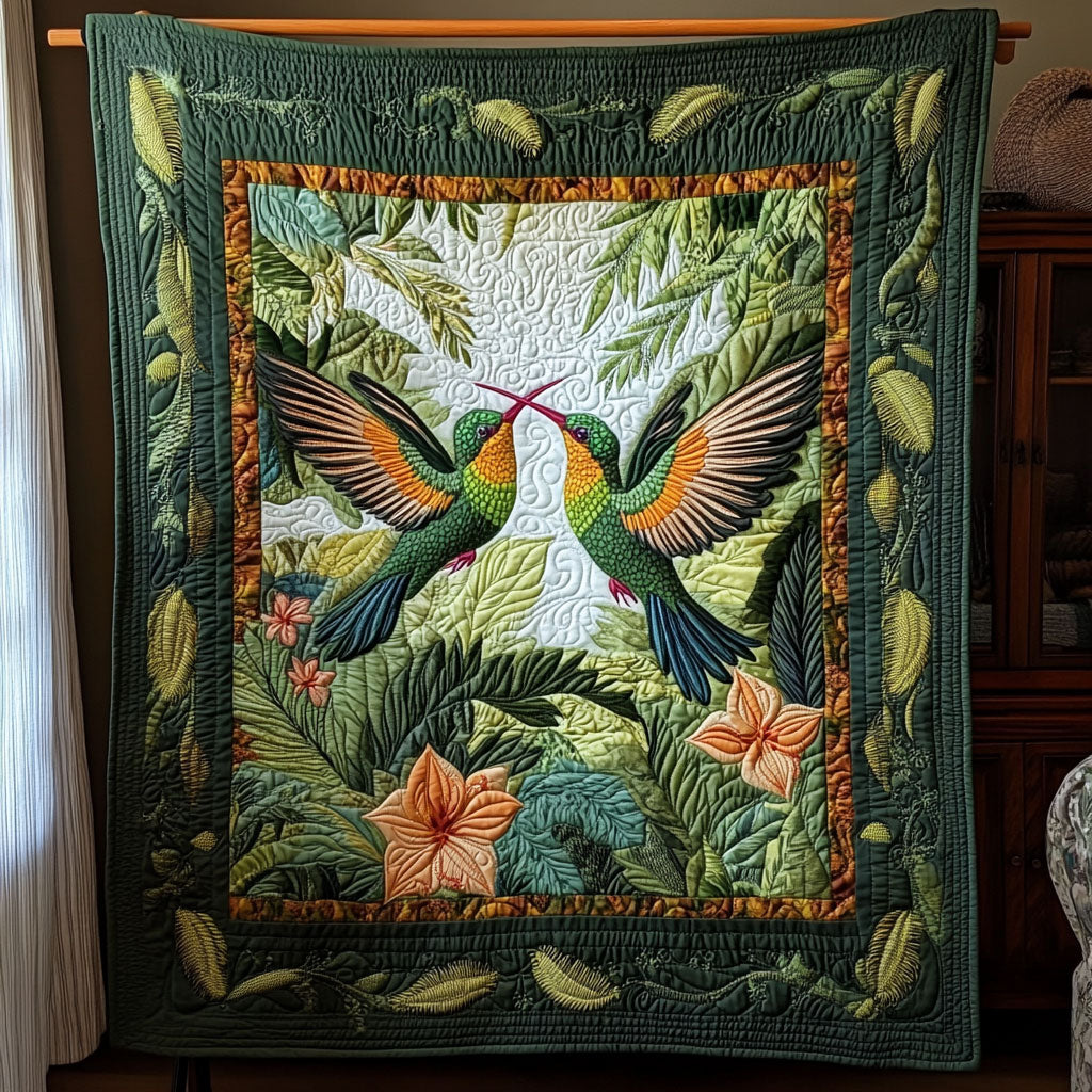 Hummingbird Oasis WY0808071CL Quilt