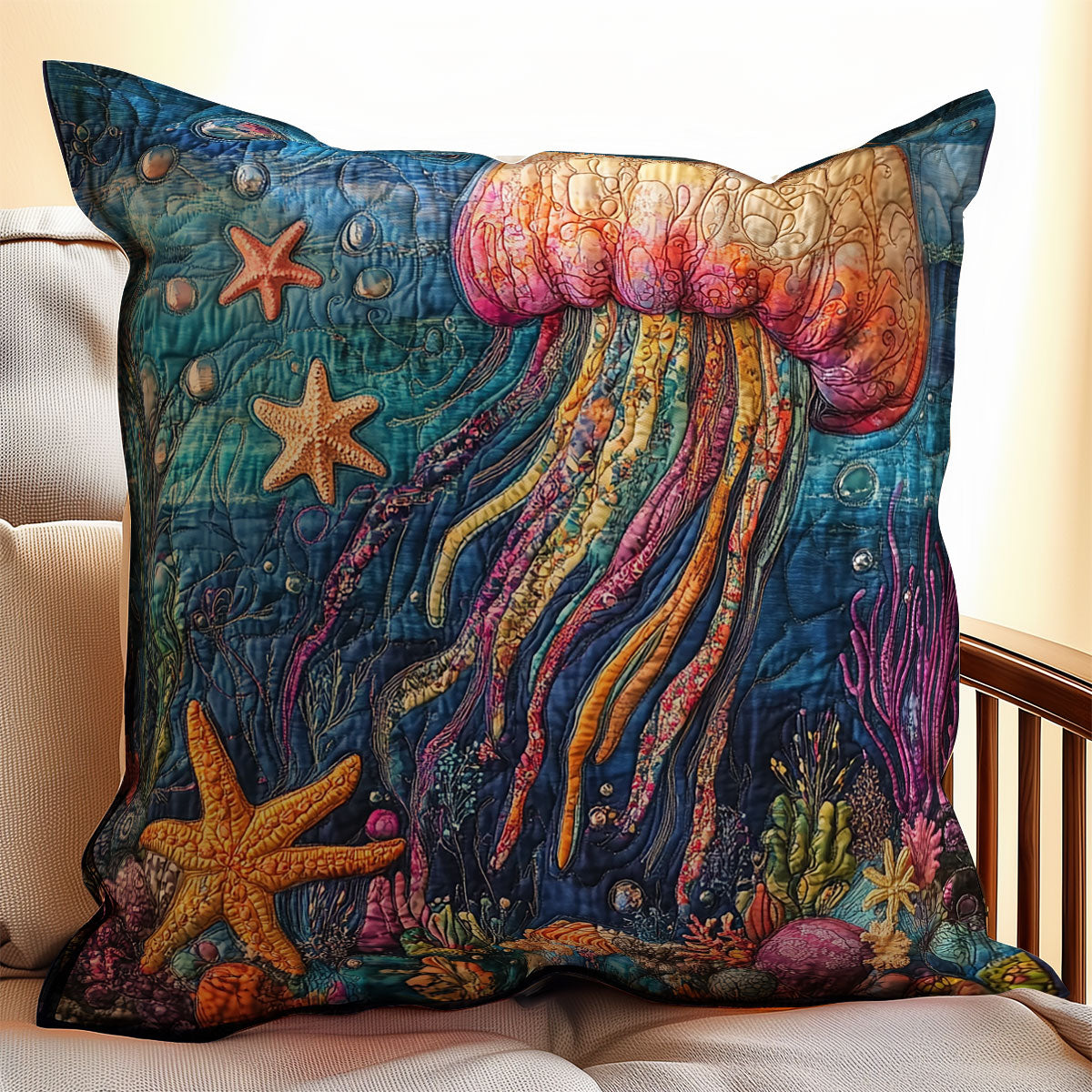 Jellyfish Under Sea WX2203072CL Quilt Pillow Case