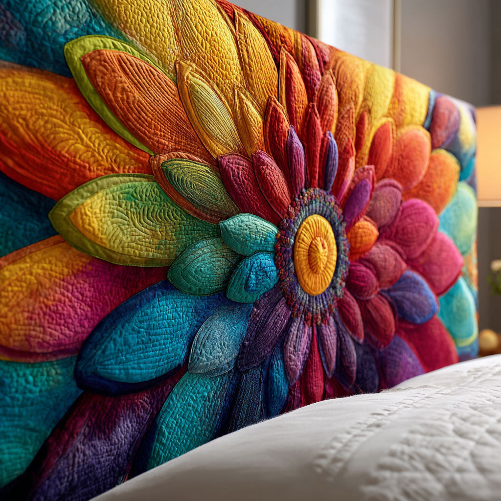 Lively Flower WJ0501061CL Quilted Headboard Slipcover