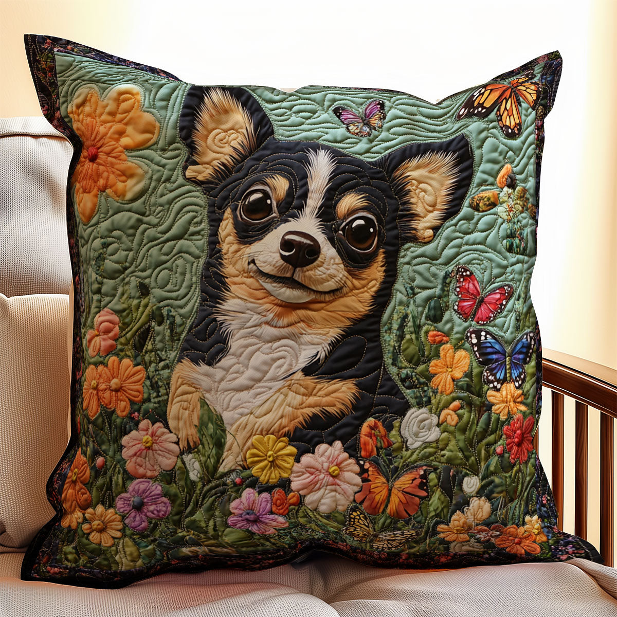 Lovely Chihuahua WX2203076CL Quilt Pillow Case