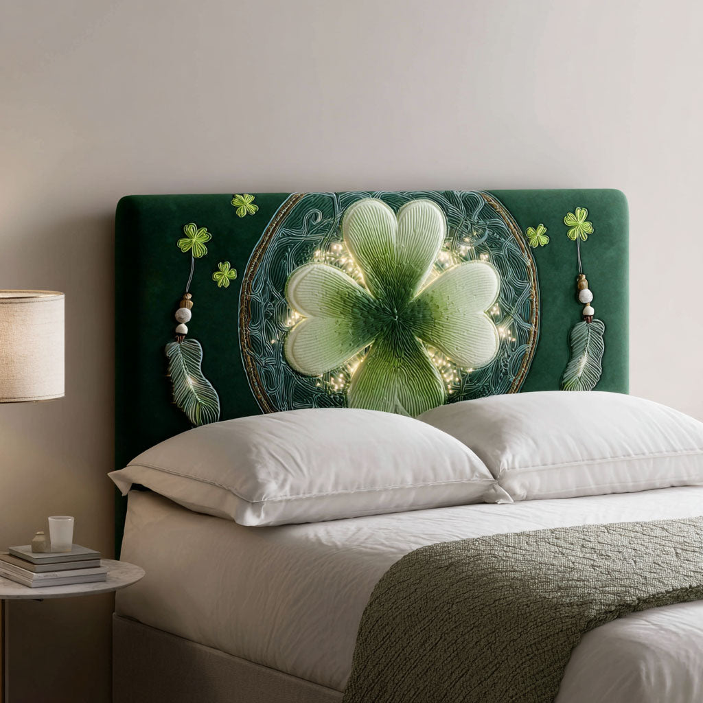 Lucky Clover Dream WJ2512009CL Quilted Headboard Slipcover