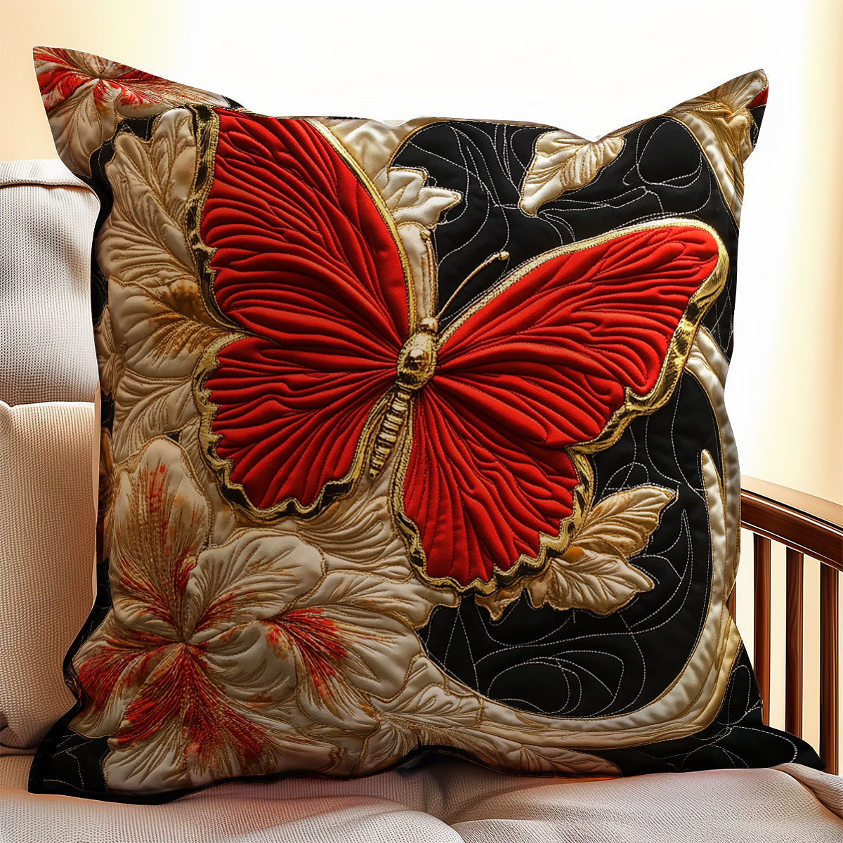 Majestic Butterfly WX2203078CL Quilt Pillow Case