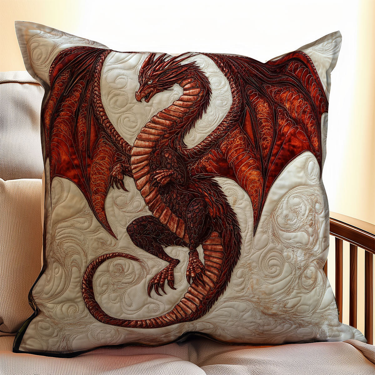 Majestic Dragon WX2203079CL Quilt Pillow Case
