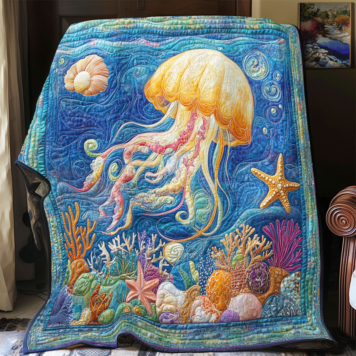 Marine Jellyfish WX2203034CL Quilt