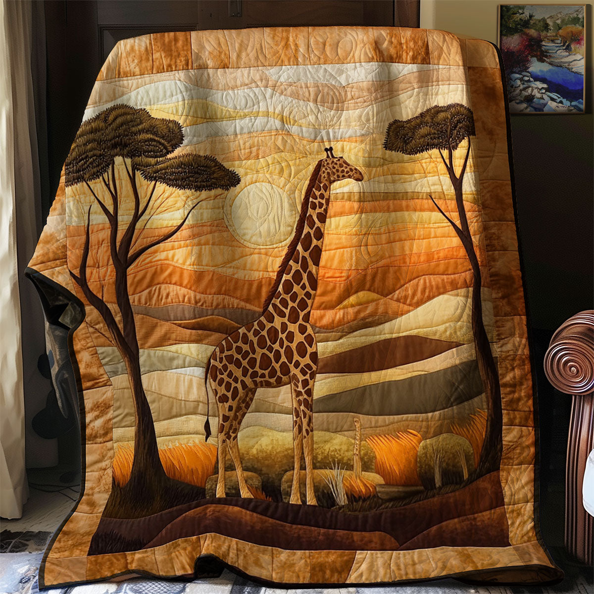Savannah Giraffe WJ2003031CL Quilt