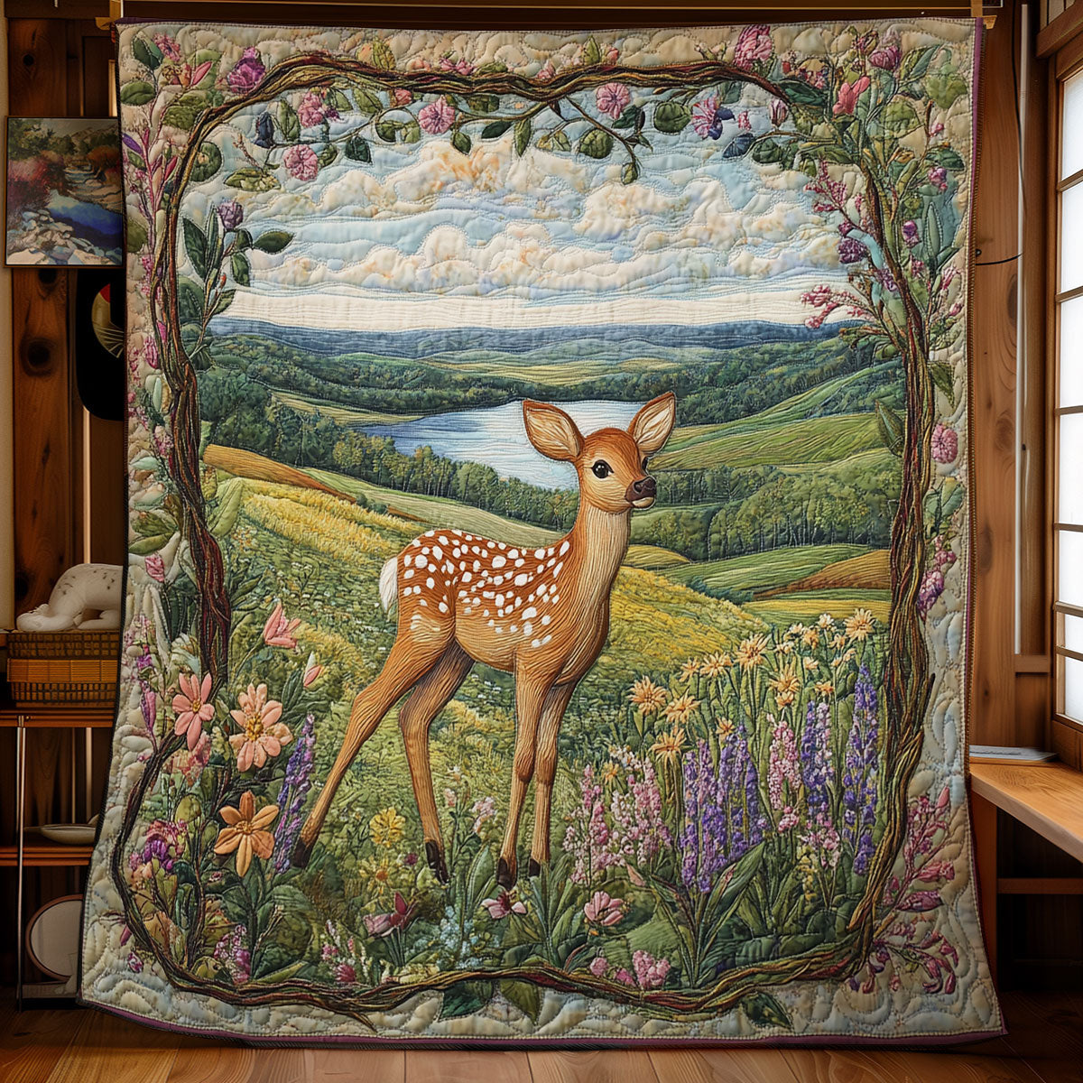 Fawn's Golden Haven WU1203036CL Quilt
