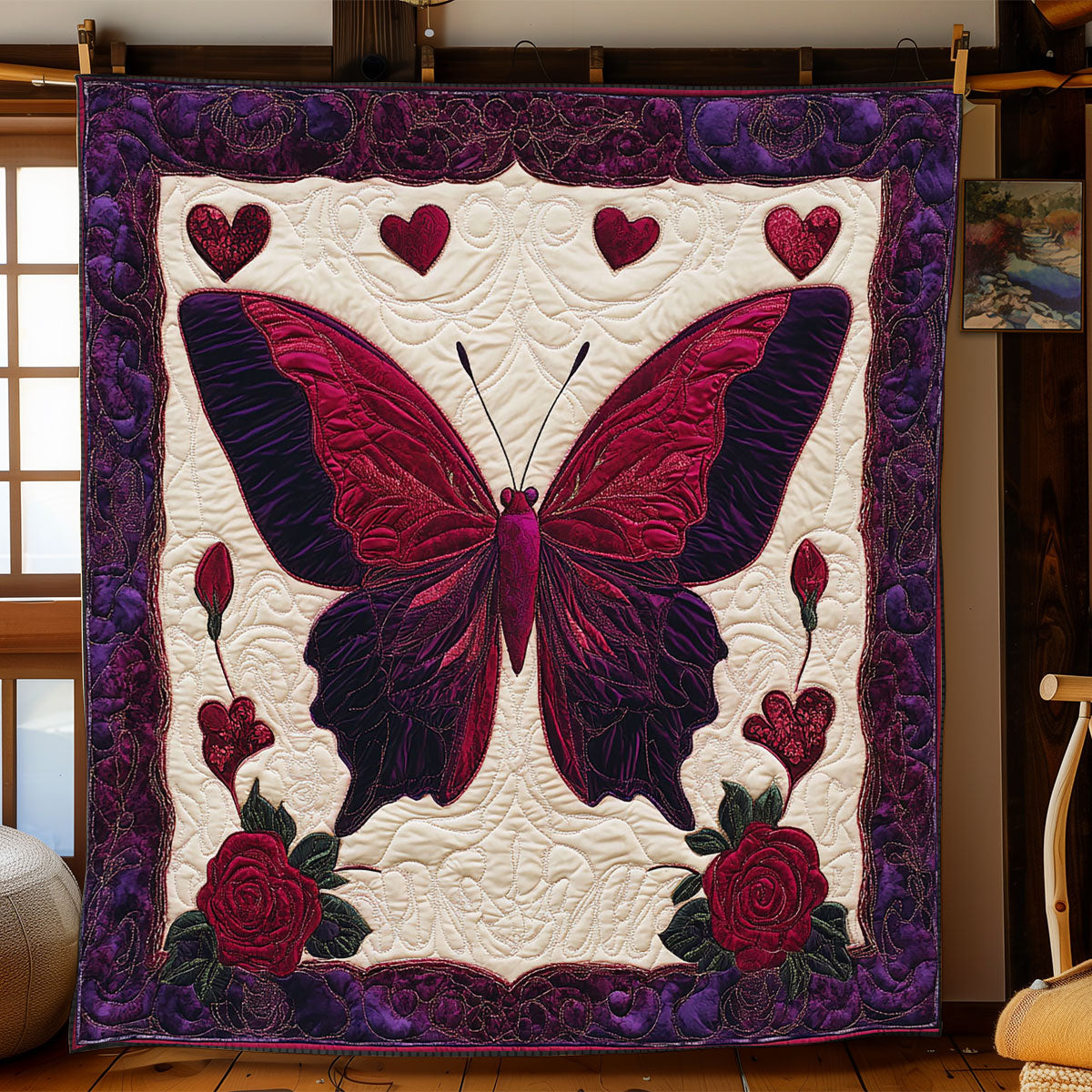 Butterfly Embrace WJ1402003CL Quilt