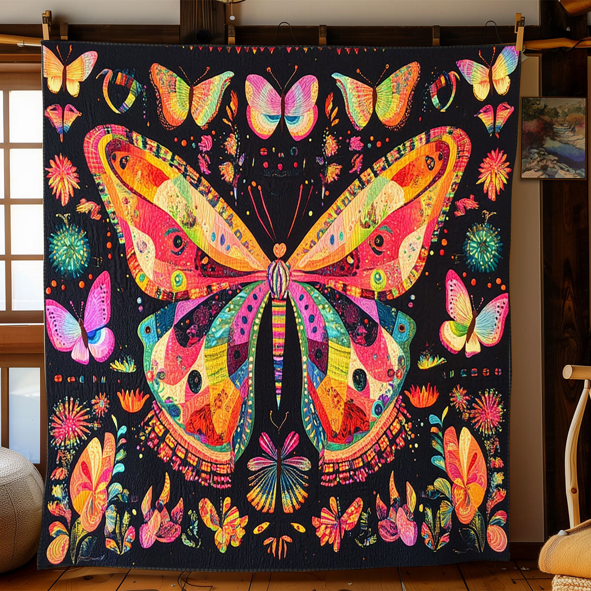 Rainbow Wings WJ1203028CL Quilt