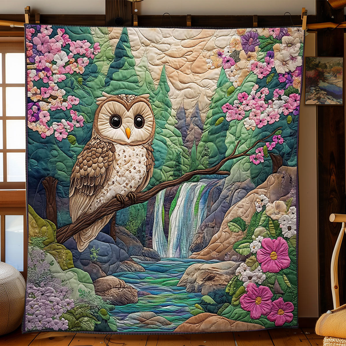 Spring Owl WJ1905011CL Quilt