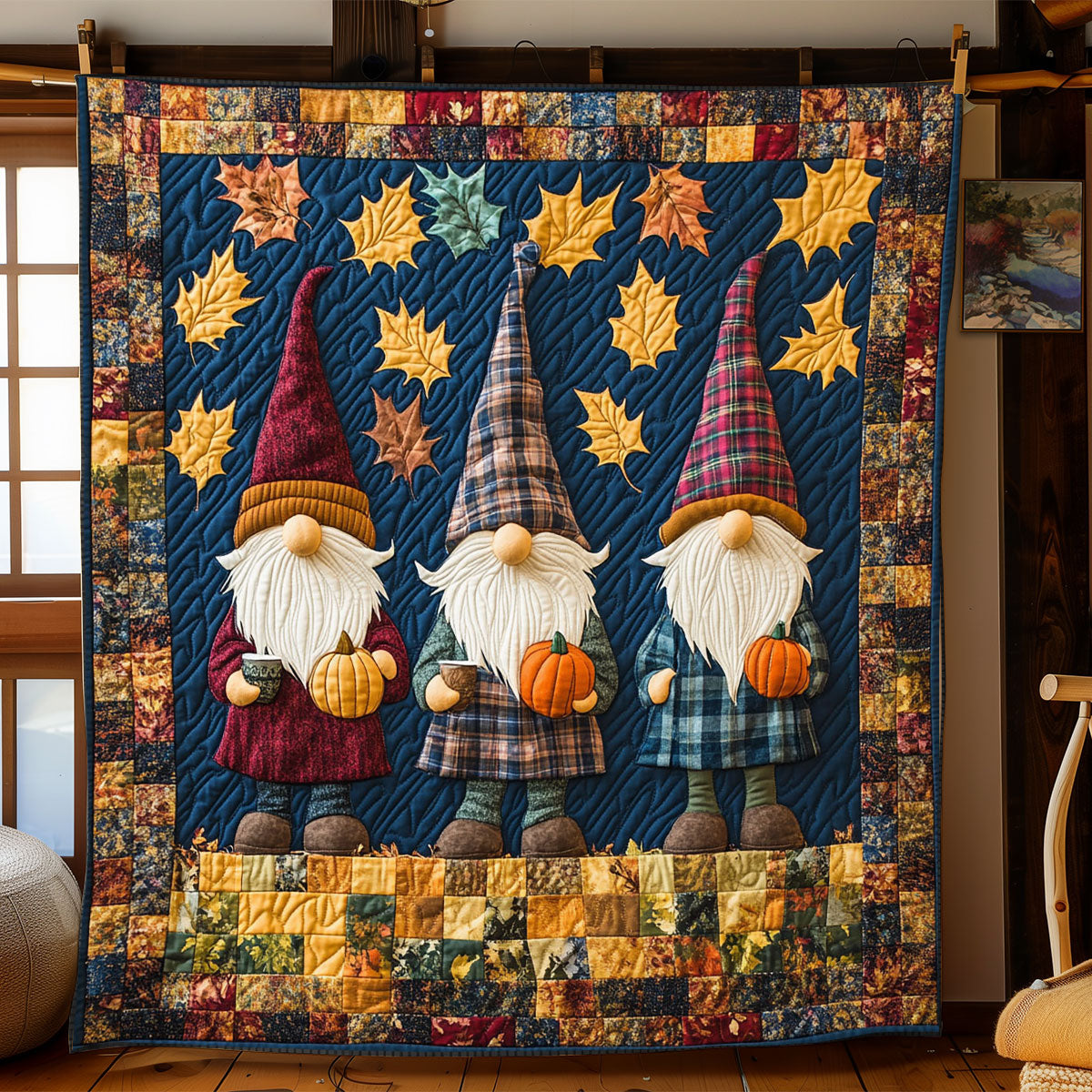 Gnome Sweet Gnome WJ0708012CL Quilt