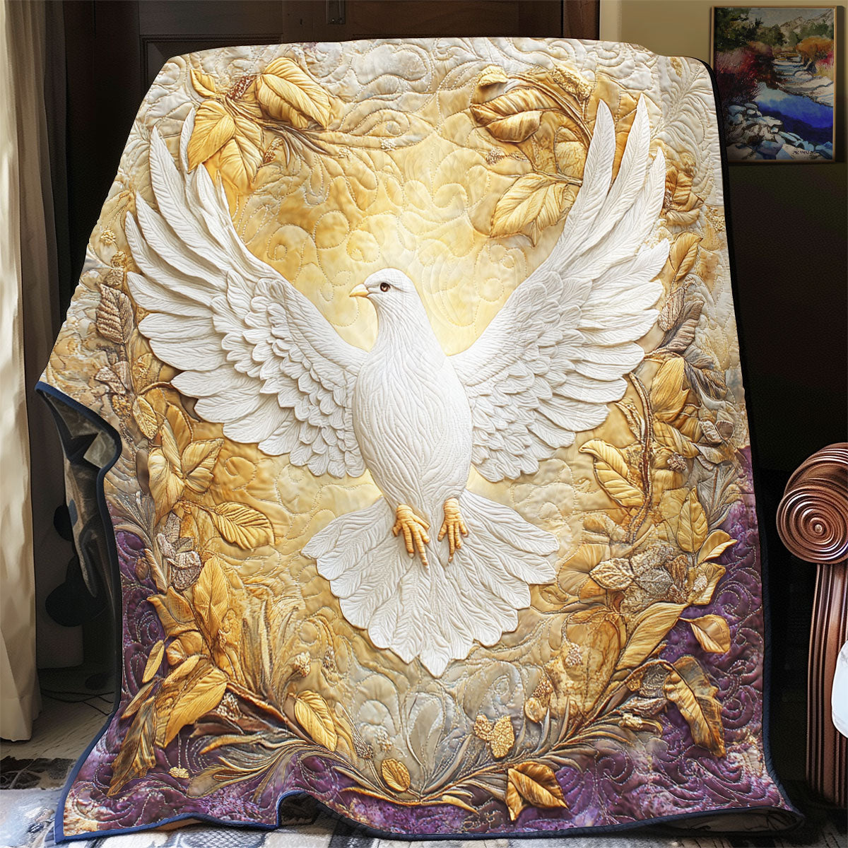 God Celestial Dove's Embrace WU1203041CL Quilt