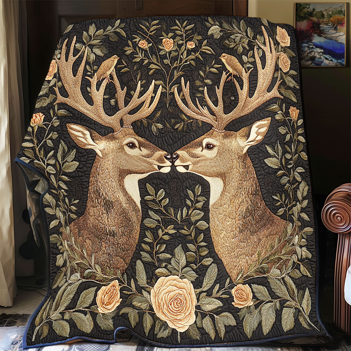 Reindeer Wild Touch WU1902002CL Quilt