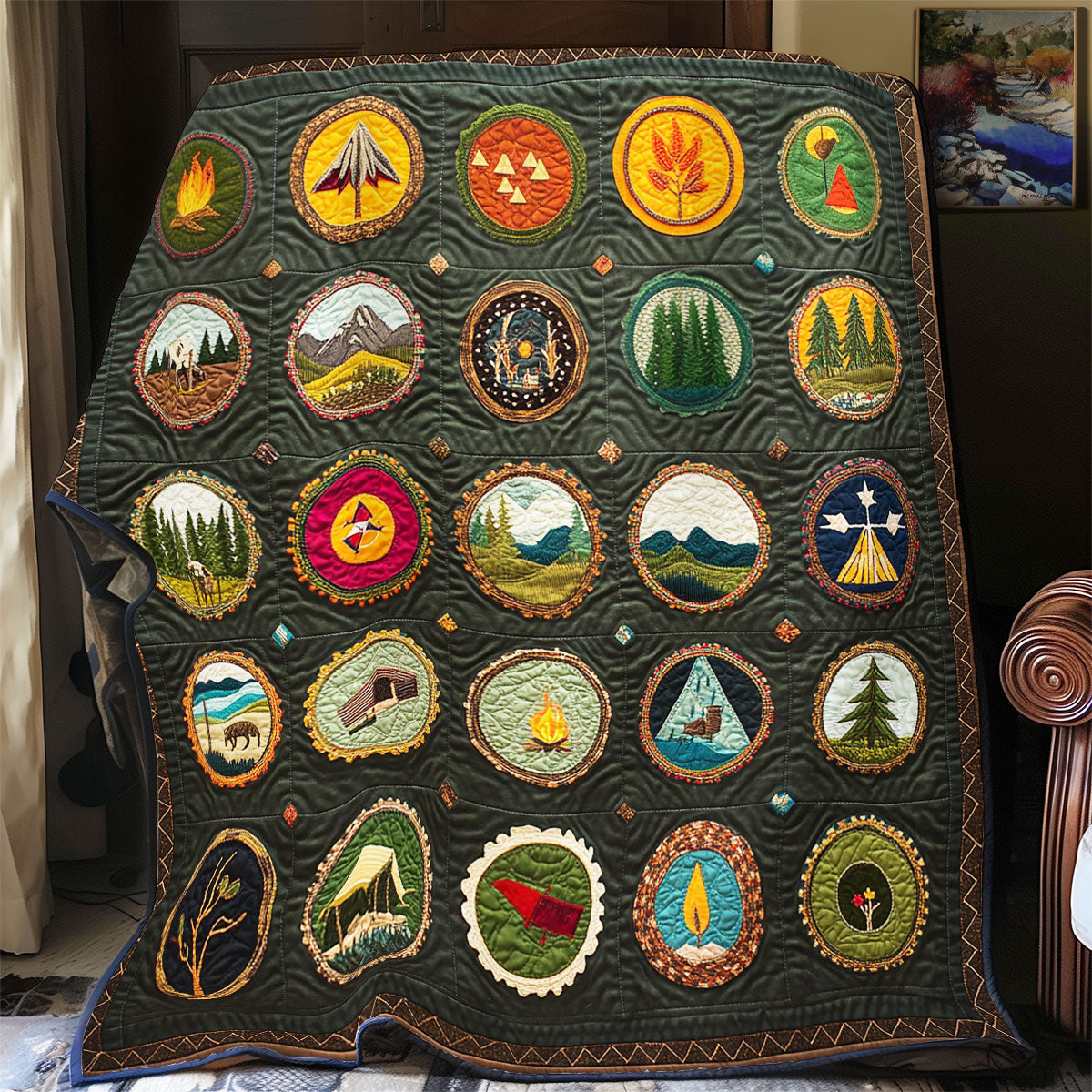 Scout Badges WU2512019CL Quilt