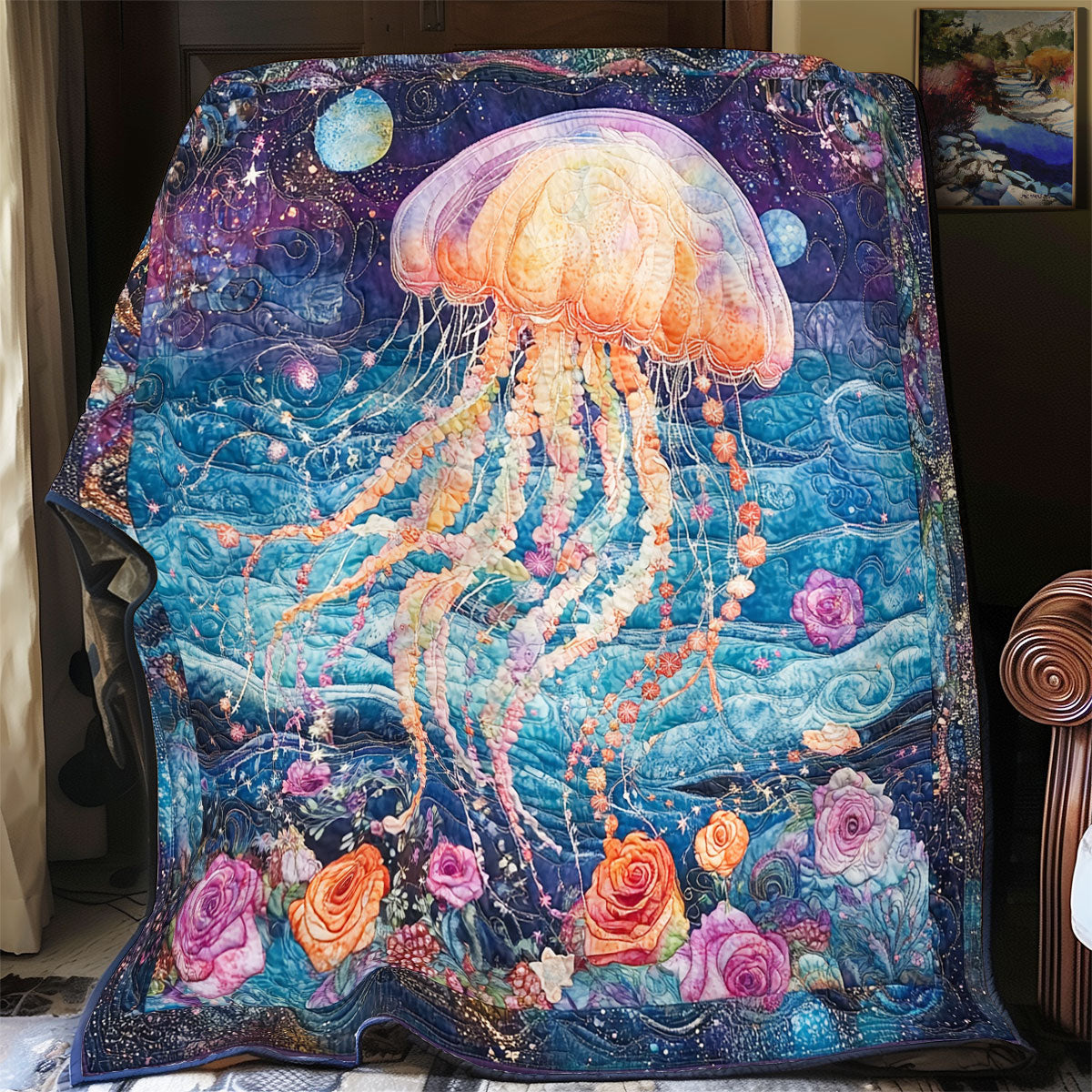 Sparkle Jellyfish WU2412004CL Quilt