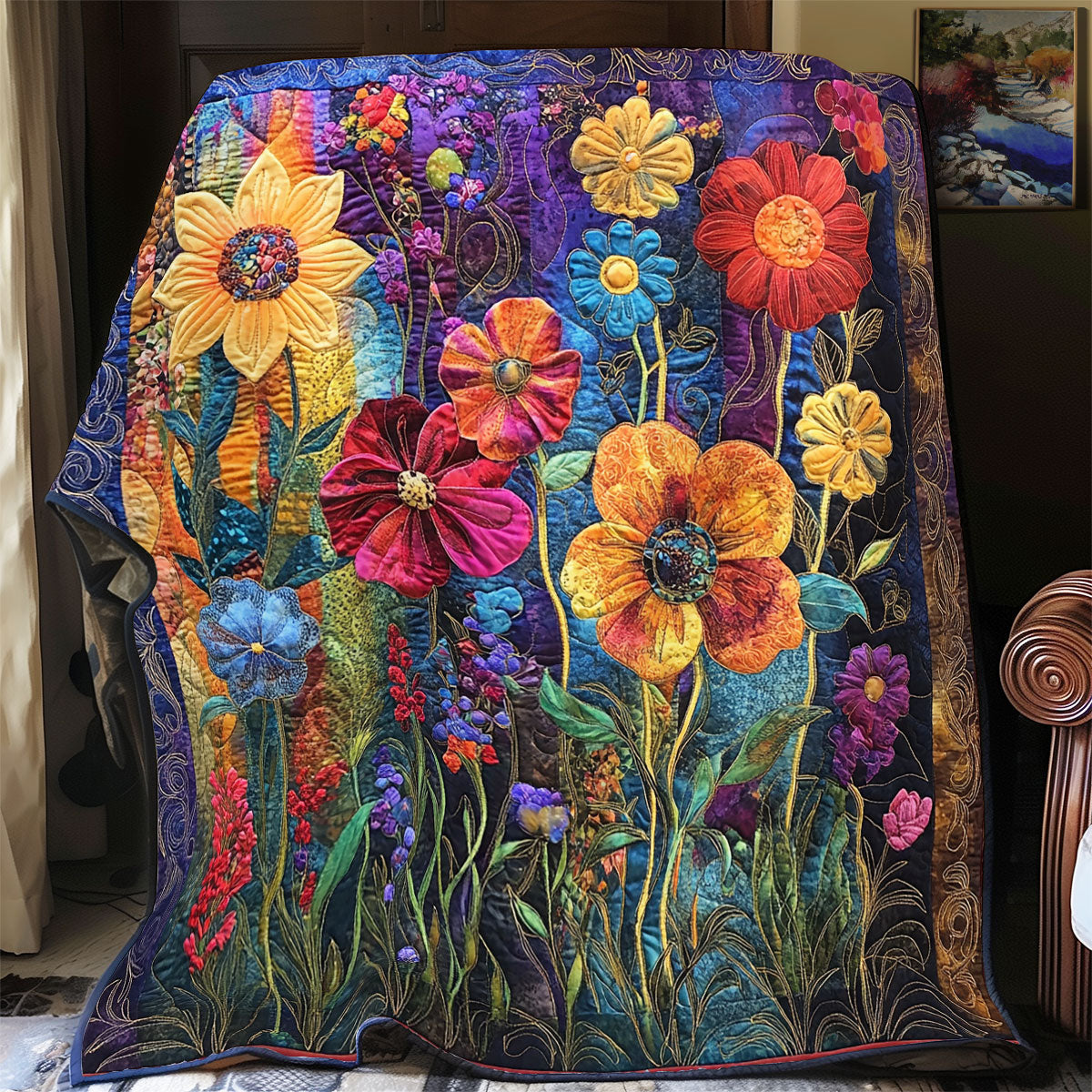Spring Garden Patchwork WU2502043CL Quilt