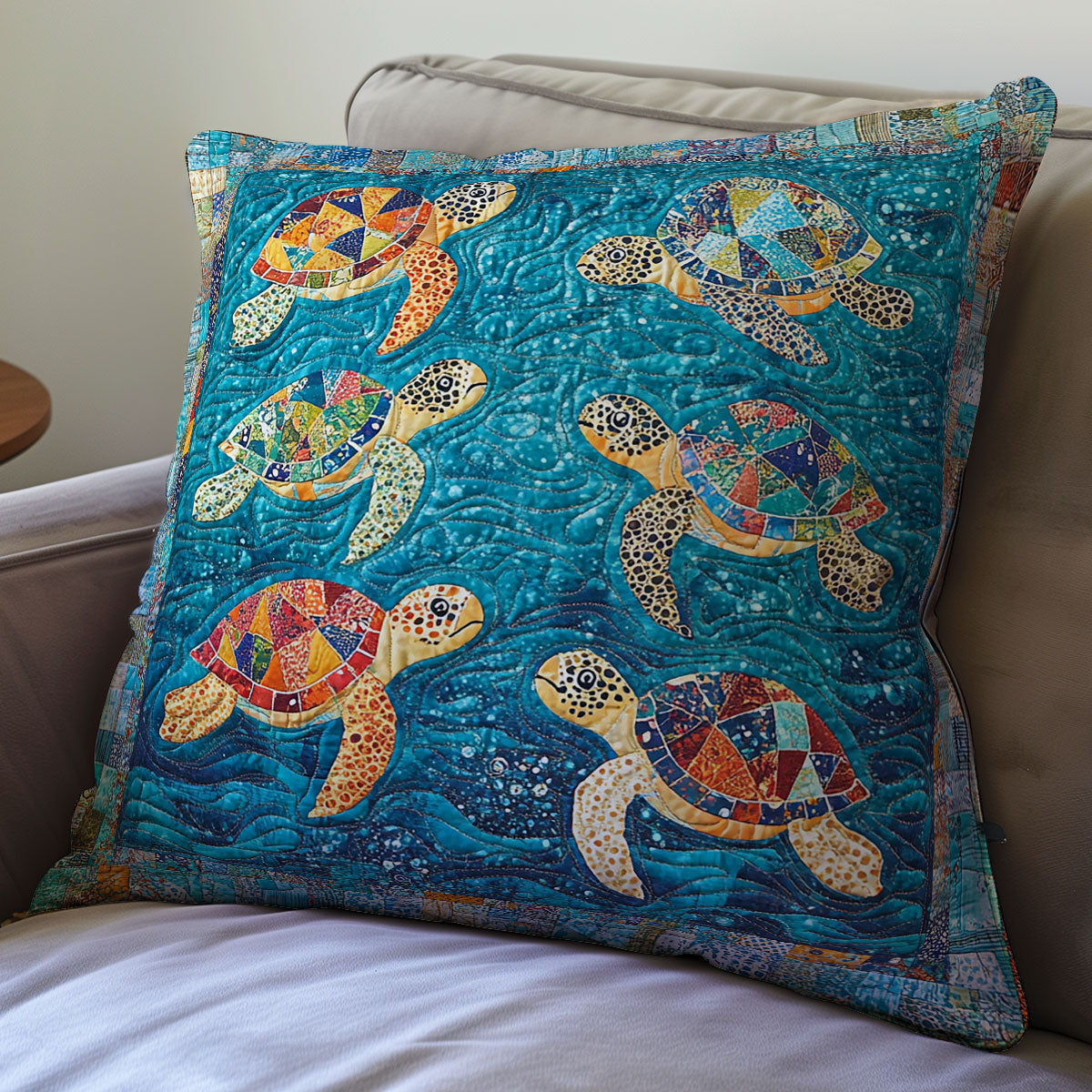 Sea Turtles WU0702012CL Quilt Pillow Case