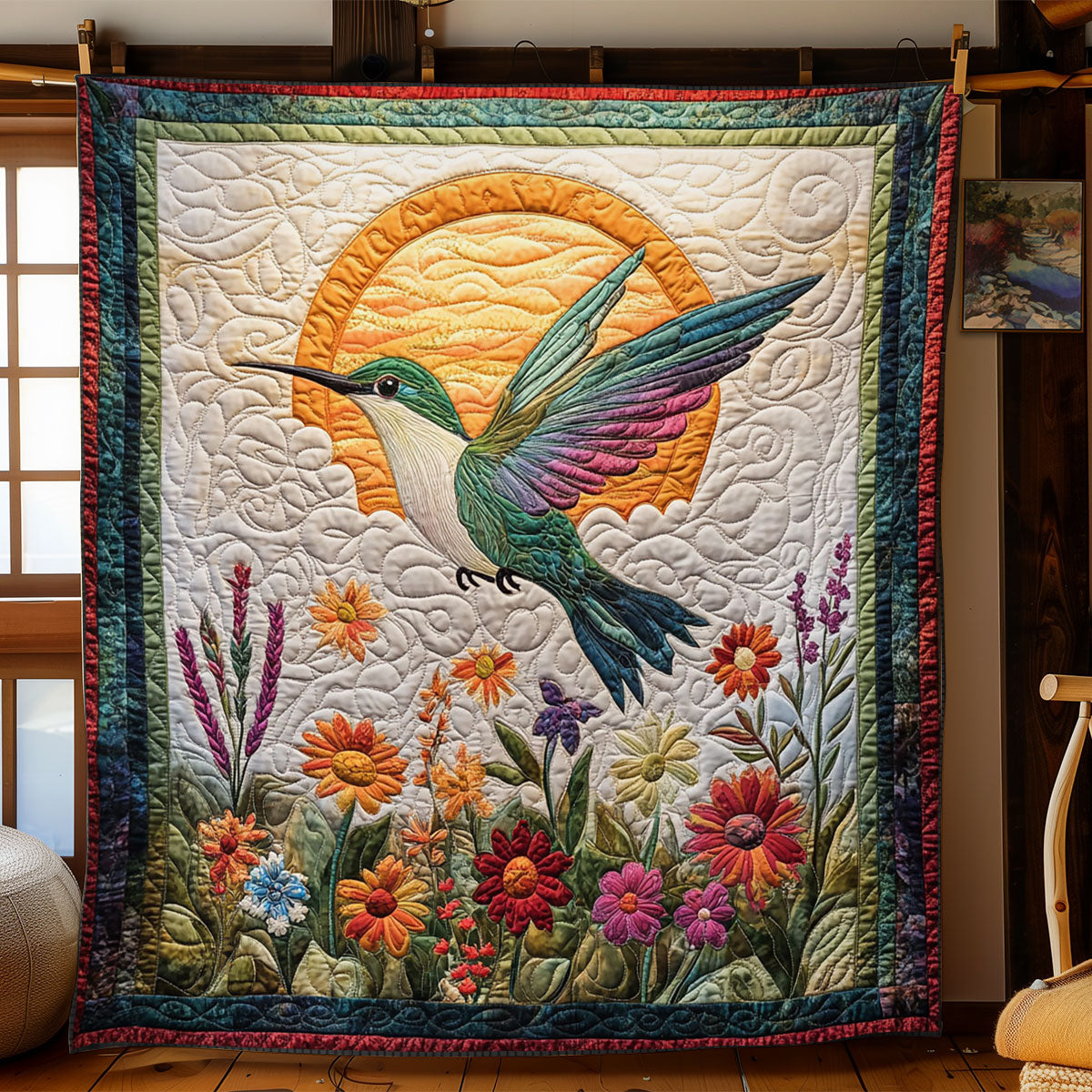 Sunrise Hummingbird CP2406020CL Quilt