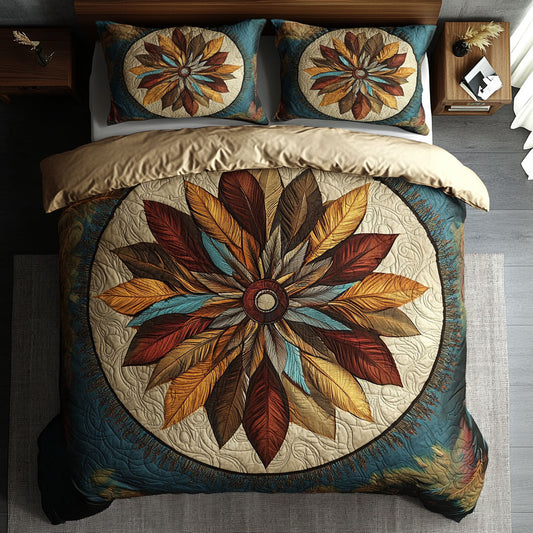 Native American Feather Mandala WU1902018CL Duvet Cover Set