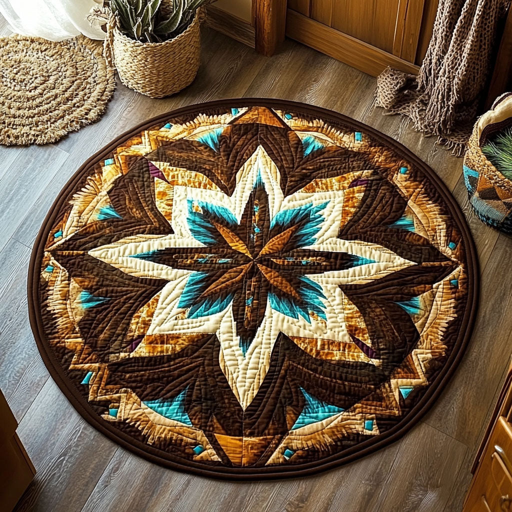 Native American Sacred Mandala WU2003114CL Quilted Round Mat
