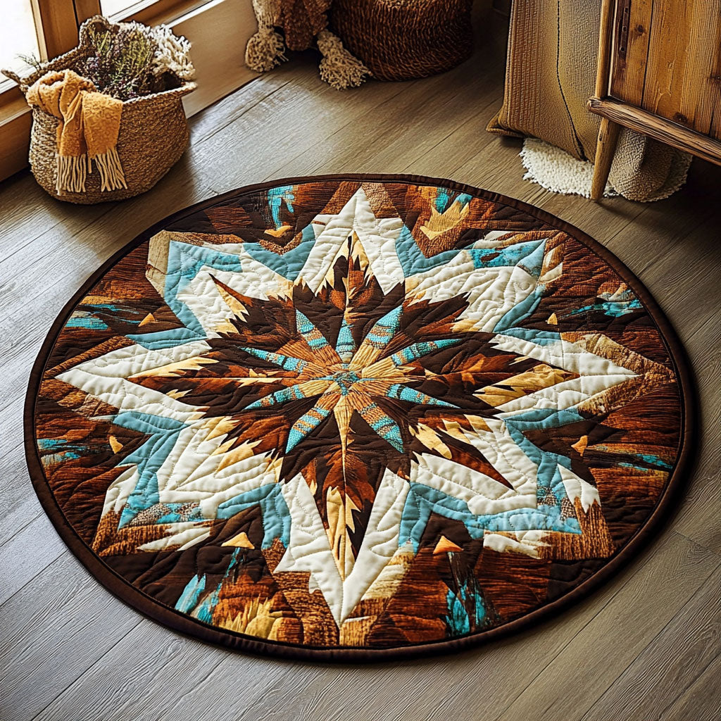 Native American Sacred Mandala WU2003115CL Quilted Round Mat