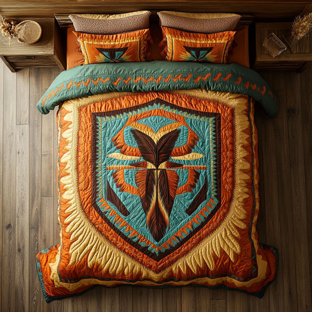 Native American Shield WU2201082CL Duvet Cover Set