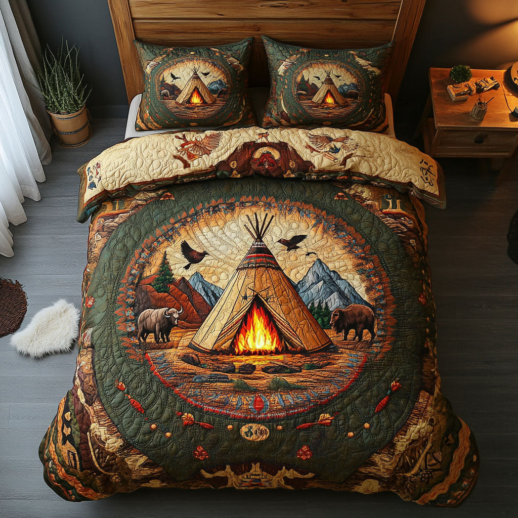 Native American Teepee WU2301026CL Duvet Cover Set