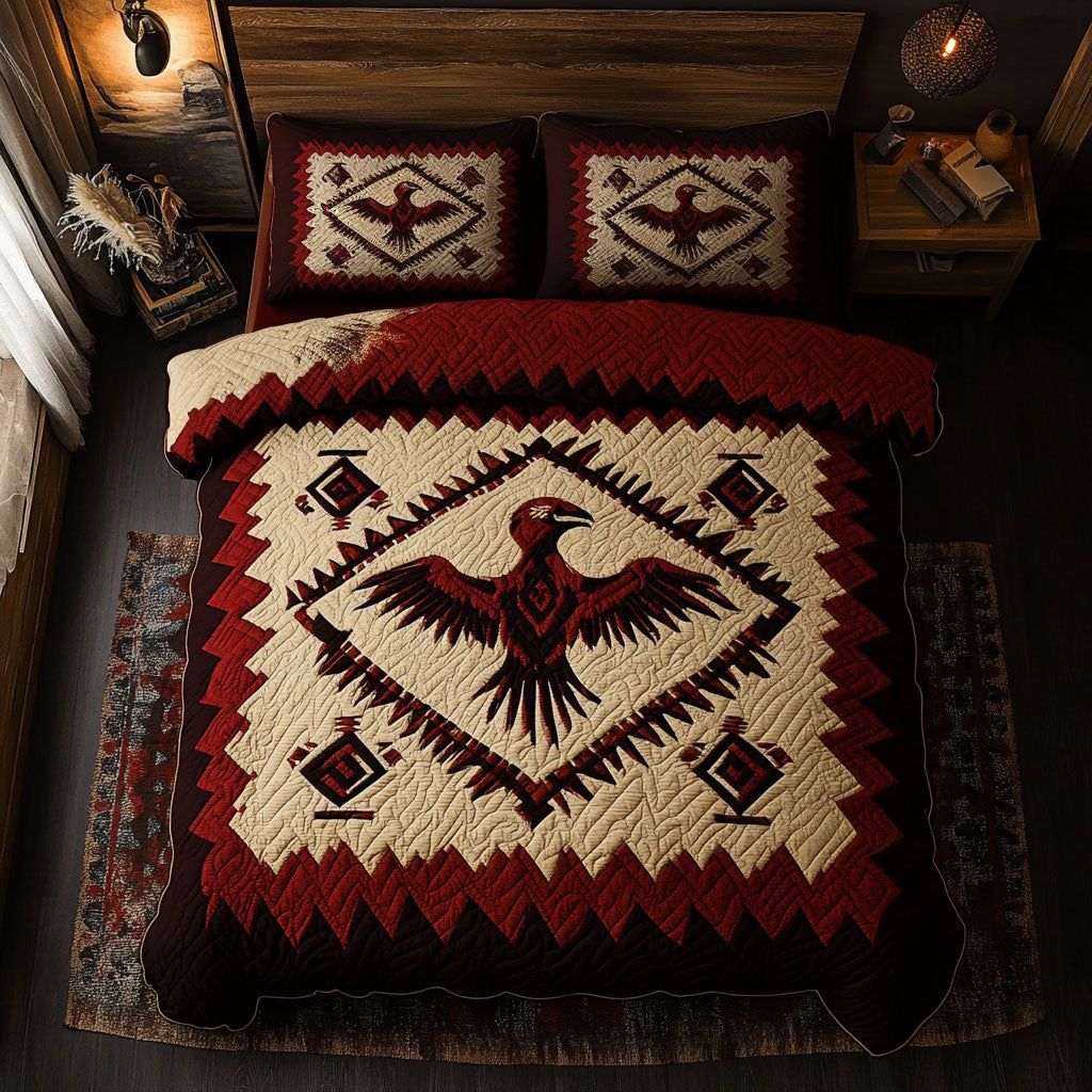 Native American Thunderbird WU1902025CL Duvet Cover Set