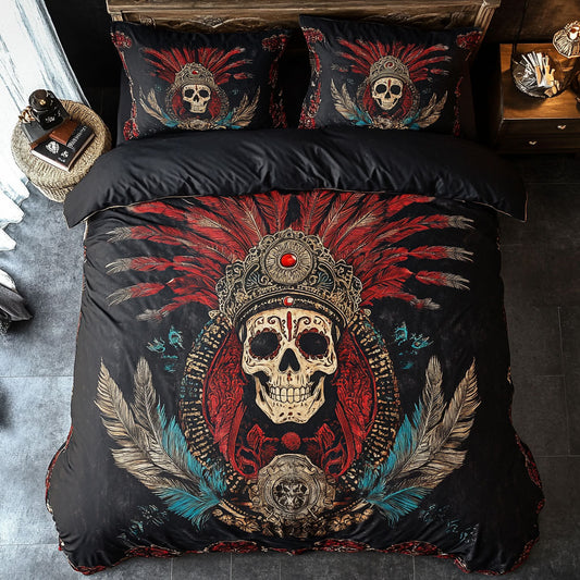 Native American Tribal Skull WU1102038CL Duvet Cover Set