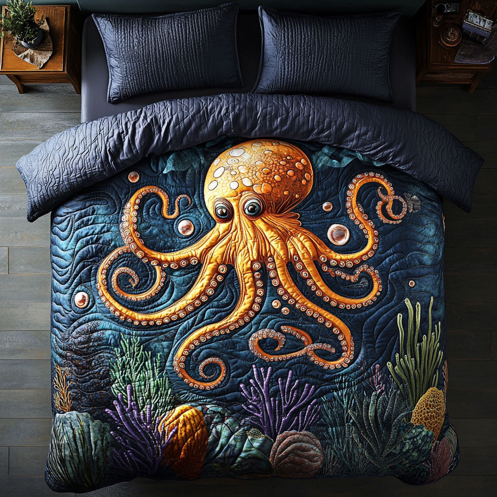 Octopus Sea WX1703135CL Duvet Cover Set