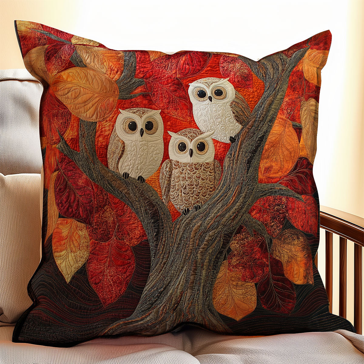 Owl Tree WX2003064CL Quilt Pillow Case