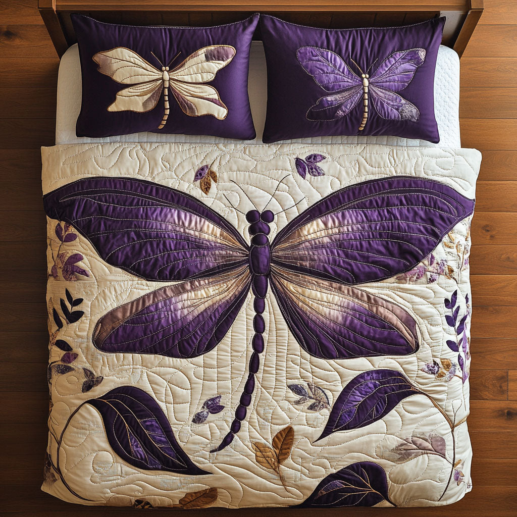 Purple Dragonfly WX2103101CL Duvet Cover Set