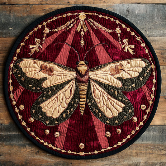 Red Charming CP1106043CL Quilted Round Mat