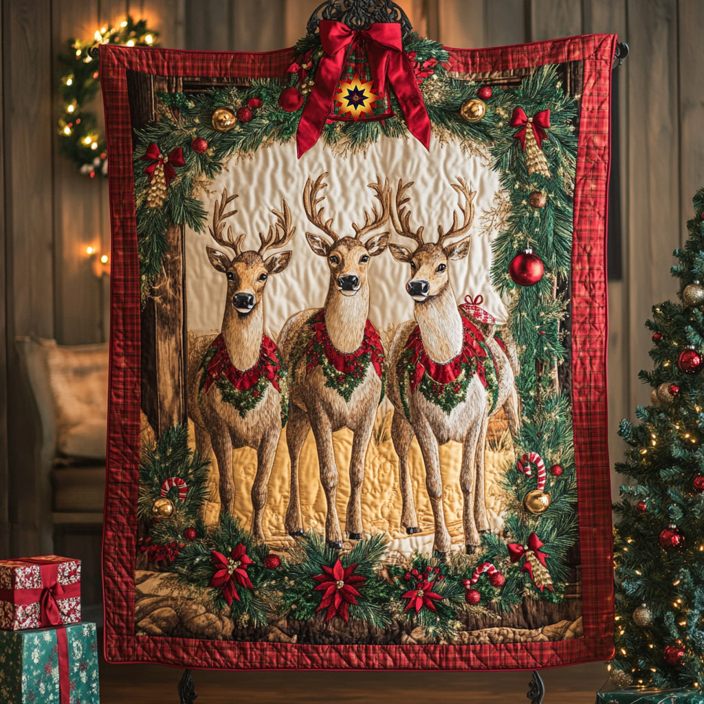 Reindeer WU0512010CL Quilt