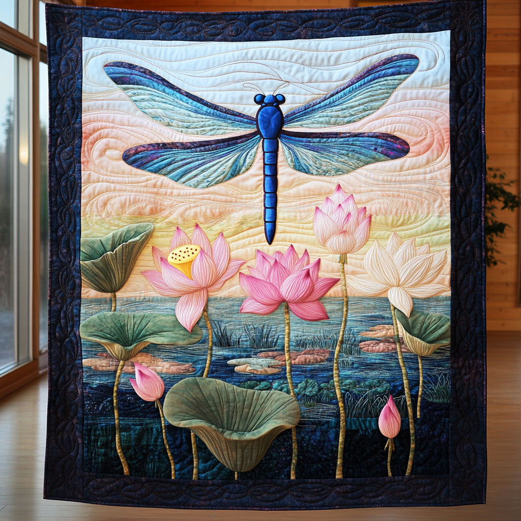 Sacred Wings Of The Lotus CP2406042CL Quilt
