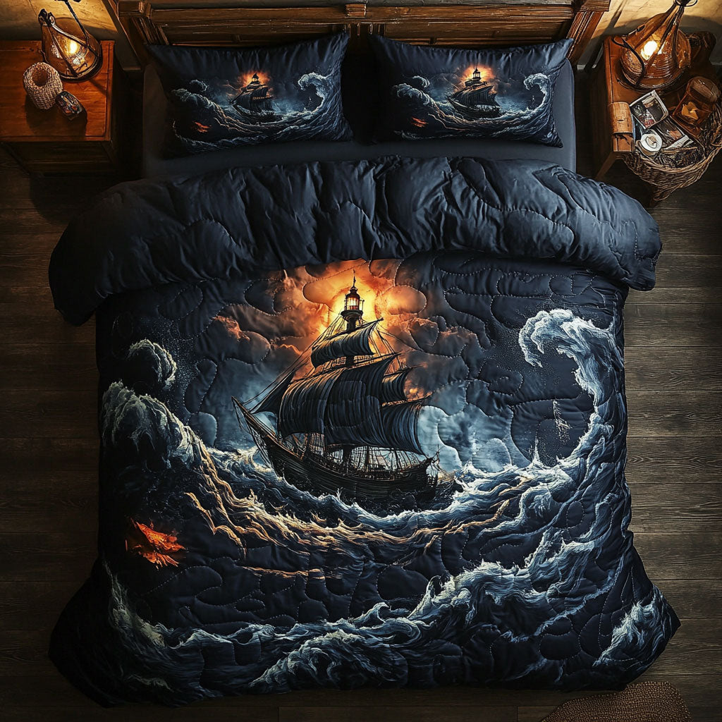 Sailing Through Stormy Seas WU2403009CL Duvet Cover Set