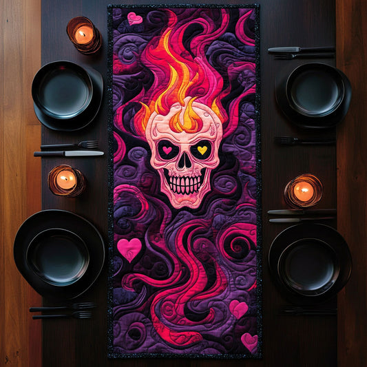 Skullfire Romance CP1206035CL Quilted Table Runner