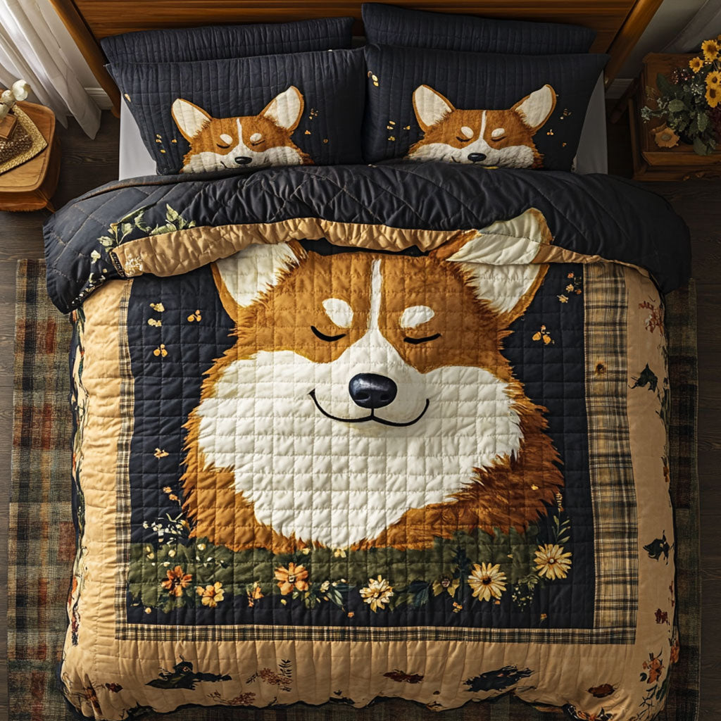 Sleeping Corgi CP0107038CL Duvet Cover Set