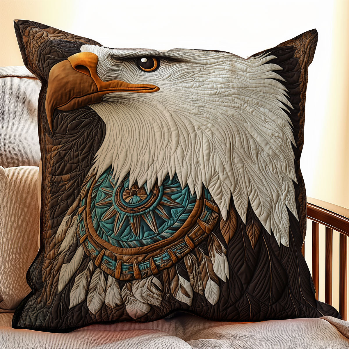 Spirit Eagle WX0403126CL Quilt Pillow Case