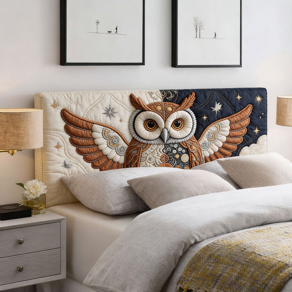 Spread Wing Owl WJ3112012CL Quilted Headboard Slipcover