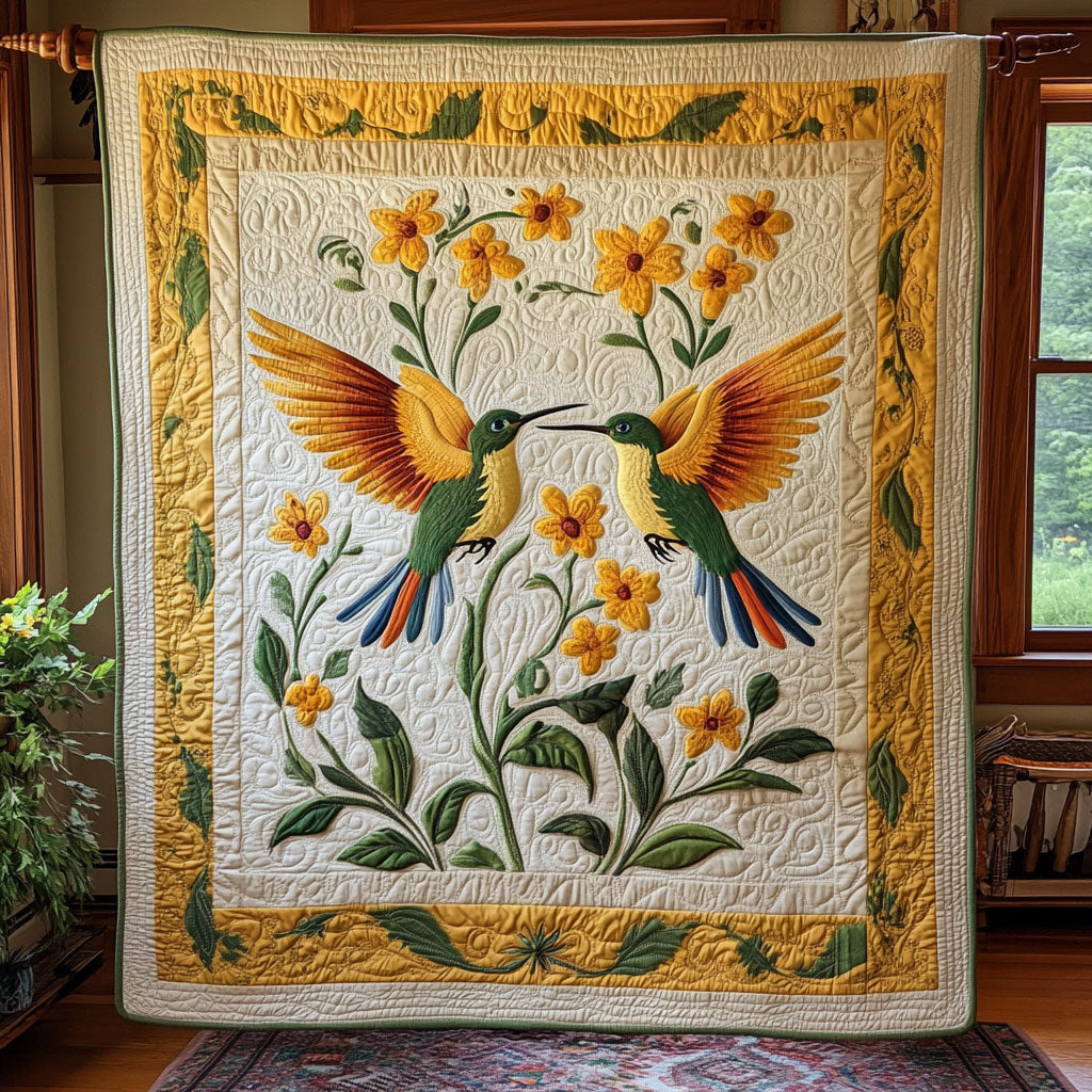 Sun Kissed Hummingbird WY0808078CL Quilt