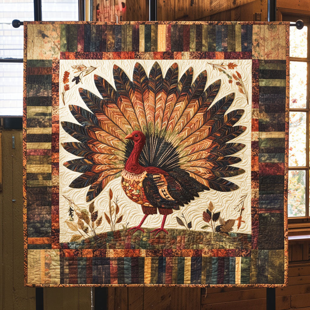 The Feathered Feast WJ0708060CL Quilt