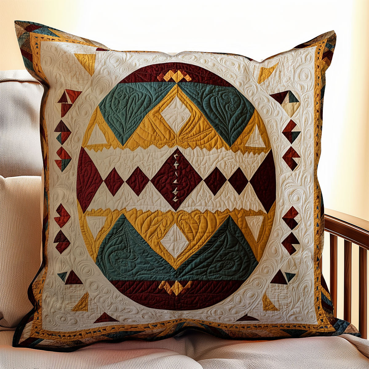 Tribal Easter Egg WX0403128CL Quilt Pillow Case