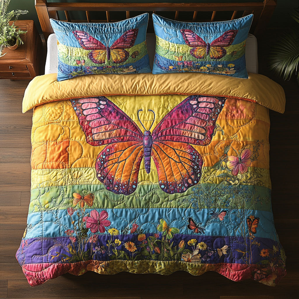 Vibrant Butterfly WU0403054CL Duvet Cover Set