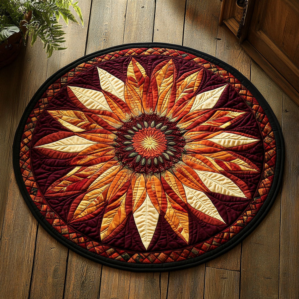 Vibrant Mandala WU2003134CL Quilted Round Mat
