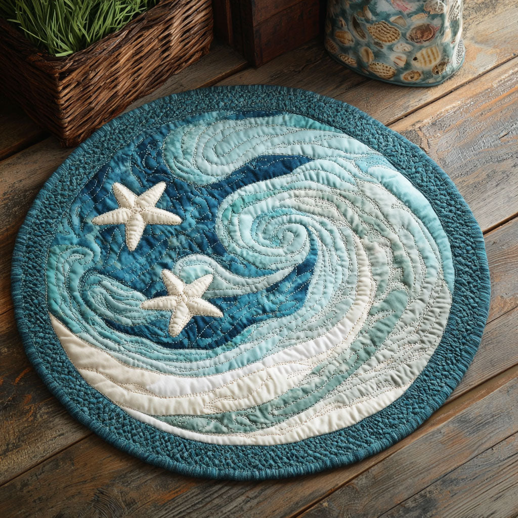 Waves WX2103150CL Quilted Round Mat