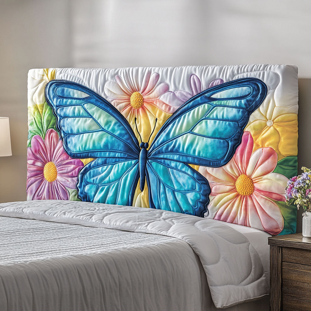 Whispering Butterfly WJ1912011CL Quilted Headboard Slipcover