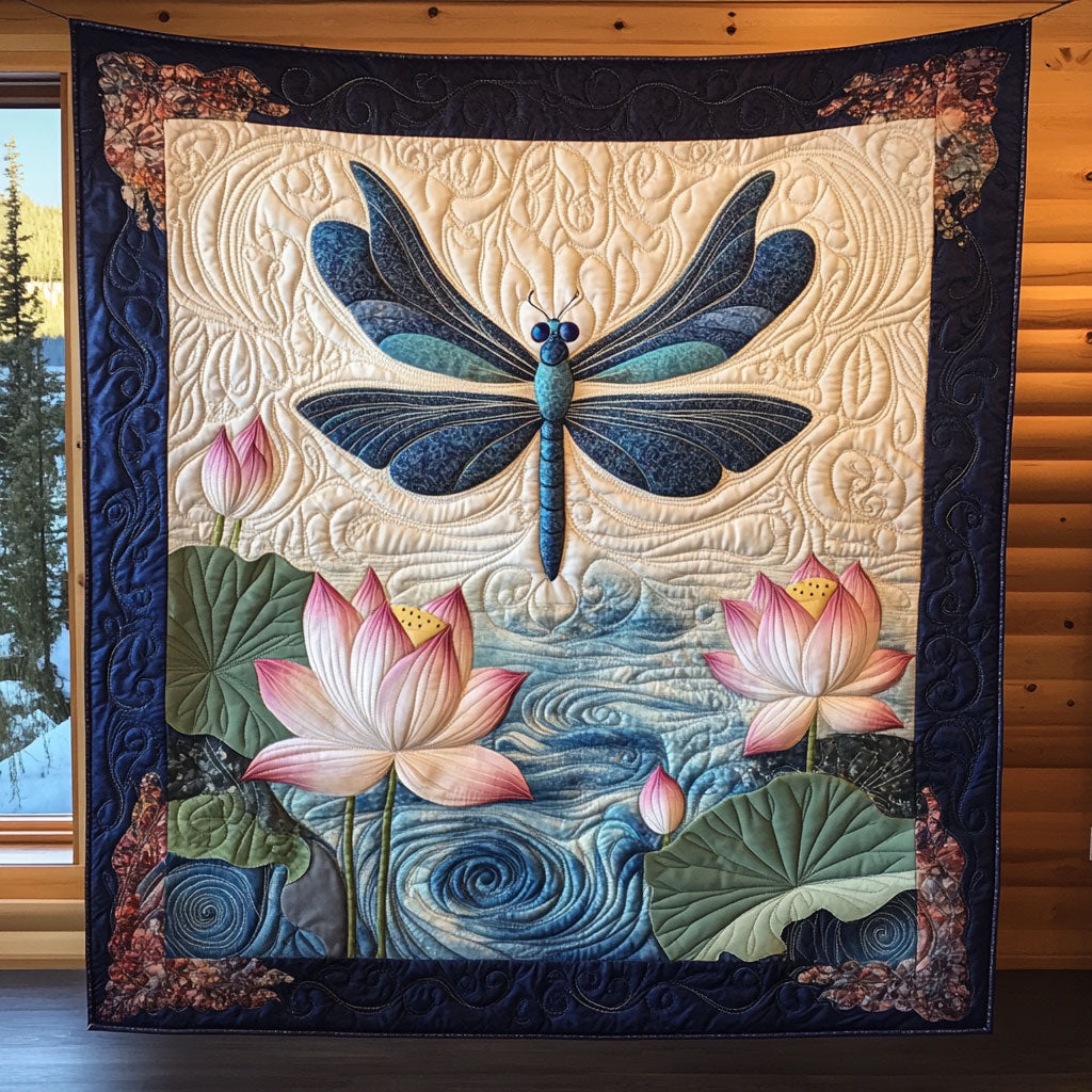 Whispers Over Lotus CP2406041CL Quilt