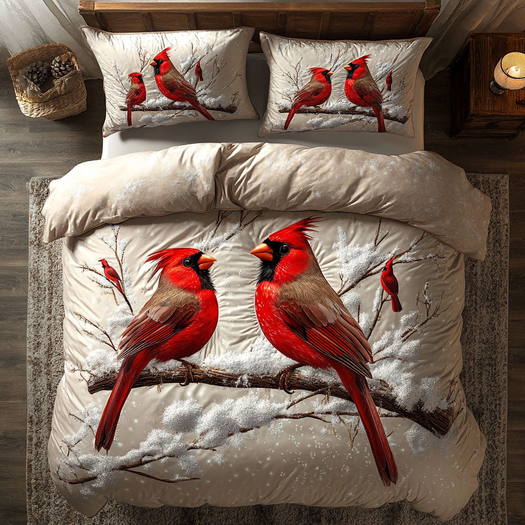 Winter Cardinal WU1902037CL Duvet Cover Set